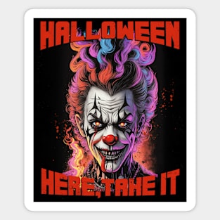 The Halloween Clown Magnet